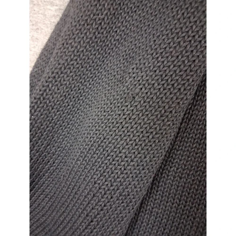 Cambridge Womens Sweater Large Black Grape Vine Embroidered Turtleneck VTG‎